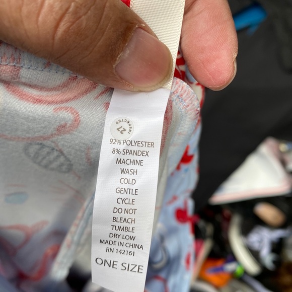 Lularoe Leggings Gray Red Fire Works Size One - Picture 13 of 13